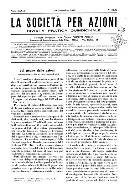 La societa per azioni rivista pratica quindicinale