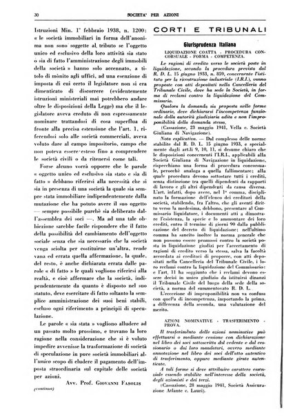 La societa per azioni rivista pratica quindicinale