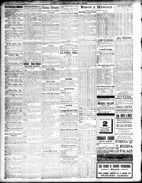 Il sole : giornale commerciale, agricolo, industriale... : organo ufficiale della Camera di commercio e industria di Milano ...