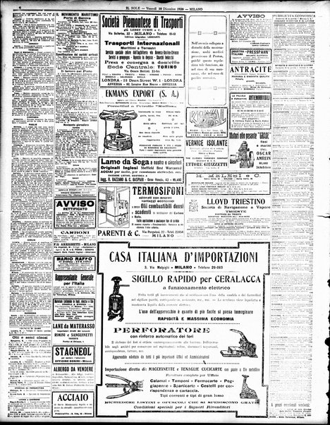 Il sole : giornale commerciale, agricolo, industriale... : organo ufficiale della Camera di commercio e industria di Milano ...