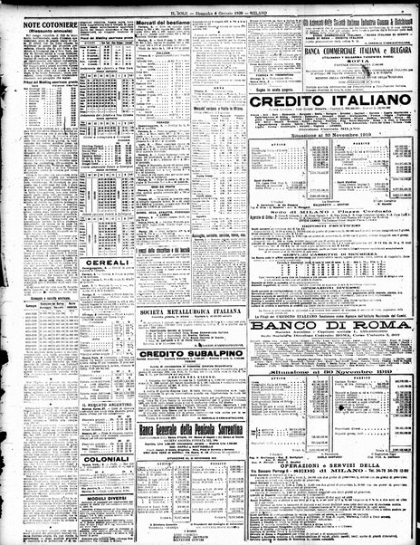 Il sole : giornale commerciale, agricolo, industriale... : organo ufficiale della Camera di commercio e industria di Milano ...