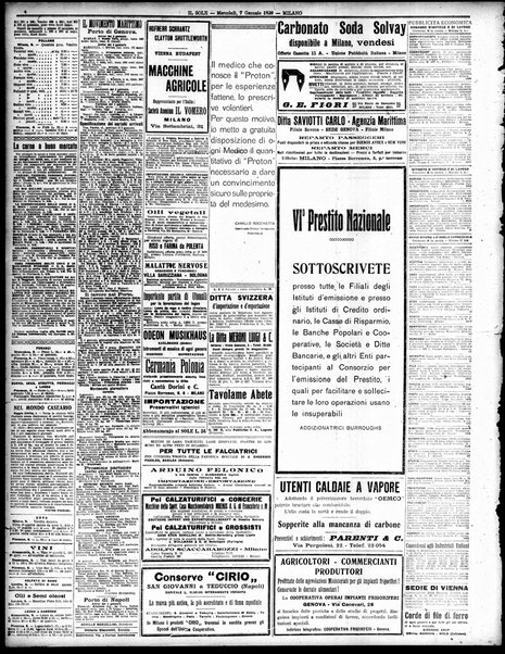 Il sole : giornale commerciale, agricolo, industriale... : organo ufficiale della Camera di commercio e industria di Milano ...