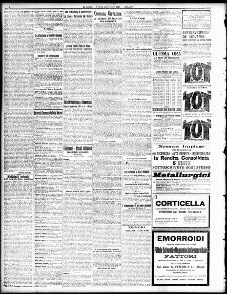 Il sole : giornale commerciale, agricolo, industriale... : organo ufficiale della Camera di commercio e industria di Milano ...