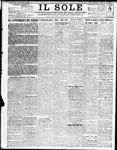 Il sole : giornale commerciale, agricolo, industriale... : organo ufficiale della Camera di commercio e industria di Milano ...