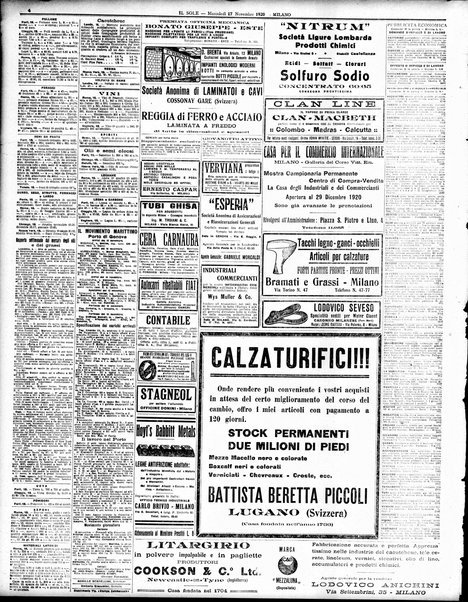 Il sole : giornale commerciale, agricolo, industriale... : organo ufficiale della Camera di commercio e industria di Milano ...