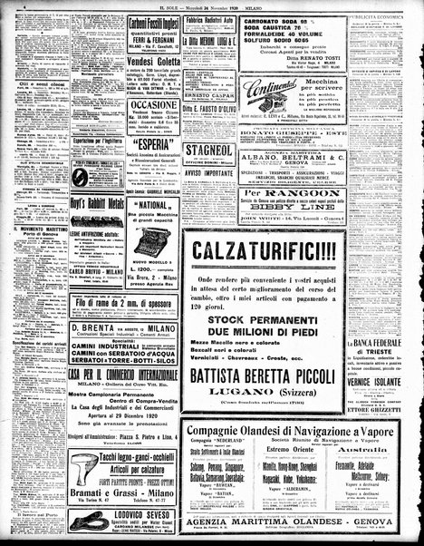 Il sole : giornale commerciale, agricolo, industriale... : organo ufficiale della Camera di commercio e industria di Milano ...