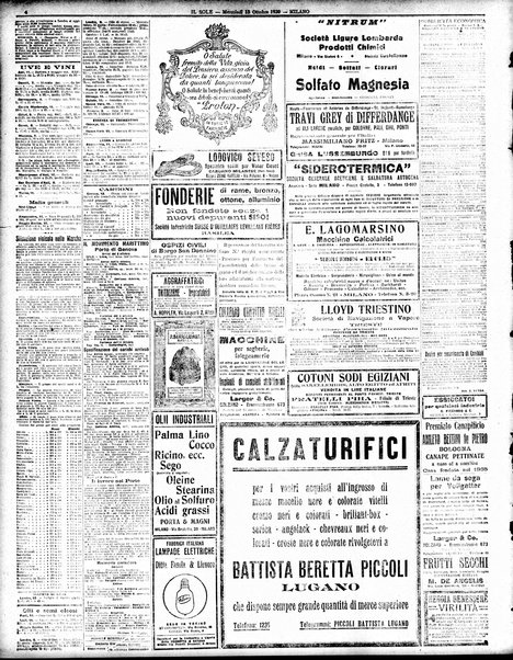 Il sole : giornale commerciale, agricolo, industriale... : organo ufficiale della Camera di commercio e industria di Milano ...