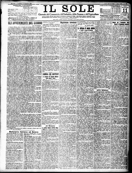 Il sole : giornale commerciale, agricolo, industriale... : organo ufficiale della Camera di commercio e industria di Milano ...