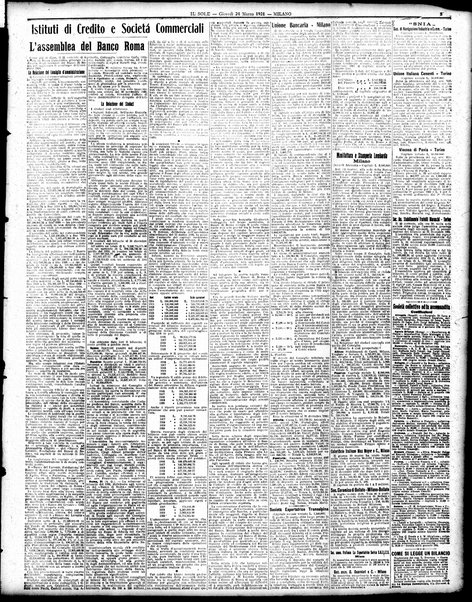 Il sole : giornale commerciale, agricolo, industriale... : organo ufficiale della Camera di commercio e industria di Milano ...