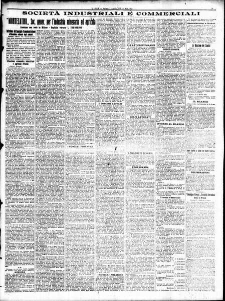 Il sole : giornale commerciale, agricolo, industriale... : organo ufficiale della Camera di commercio e industria di Milano ...