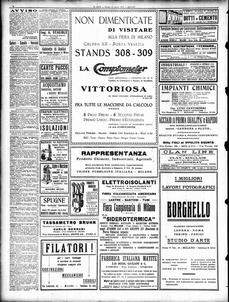 Il sole : giornale commerciale, agricolo, industriale... : organo ufficiale della Camera di commercio e industria di Milano ...