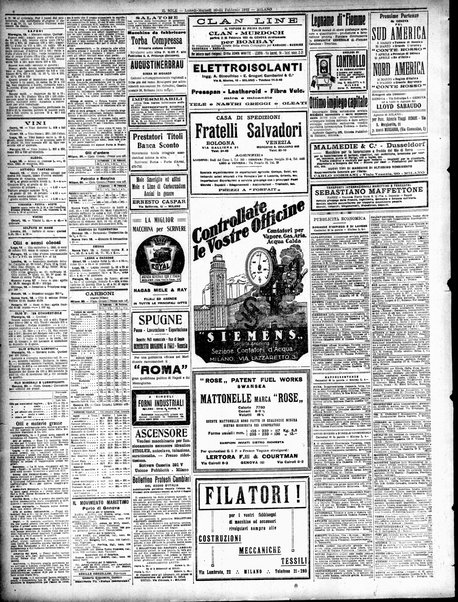 Il sole : giornale commerciale, agricolo, industriale... : organo ufficiale della Camera di commercio e industria di Milano ...