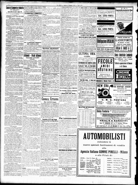 Il sole : giornale commerciale, agricolo, industriale... : organo ufficiale della Camera di commercio e industria di Milano ...