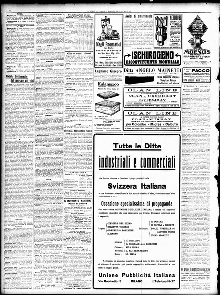 Il sole : giornale commerciale, agricolo, industriale... : organo ufficiale della Camera di commercio e industria di Milano ...