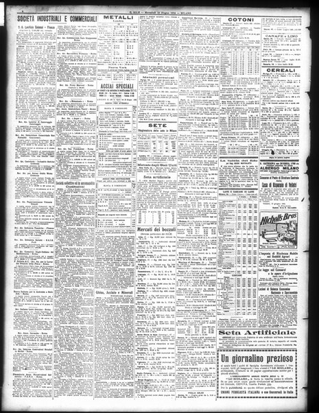 Il sole : giornale commerciale, agricolo, industriale... : organo ufficiale della Camera di commercio e industria di Milano ...