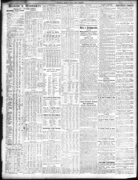 Il sole : giornale commerciale, agricolo, industriale... : organo ufficiale della Camera di commercio e industria di Milano ...