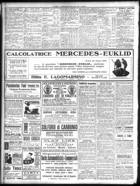 Il sole : giornale commerciale, agricolo, industriale... : organo ufficiale della Camera di commercio e industria di Milano ...