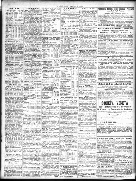 Il sole : giornale commerciale, agricolo, industriale... : organo ufficiale della Camera di commercio e industria di Milano ...