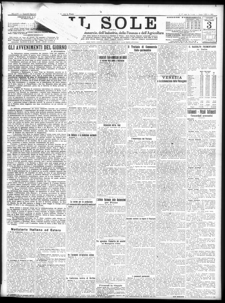 Il sole : giornale commerciale, agricolo, industriale... : organo ufficiale della Camera di commercio e industria di Milano ...