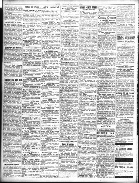 Il sole : giornale commerciale, agricolo, industriale... : organo ufficiale della Camera di commercio e industria di Milano ...