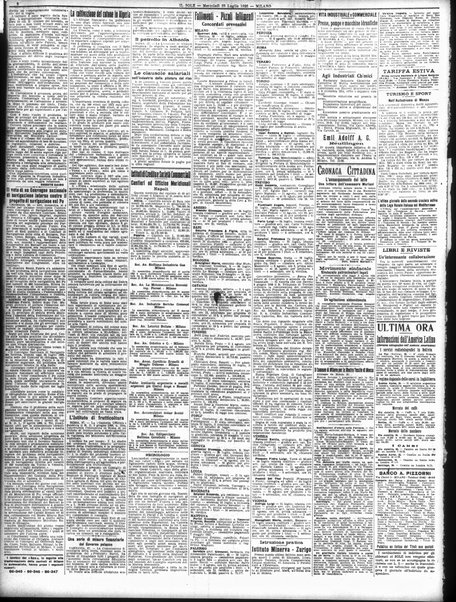 Il sole : giornale commerciale, agricolo, industriale... : organo ufficiale della Camera di commercio e industria di Milano ...
