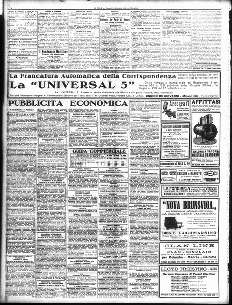 Il sole : giornale commerciale, agricolo, industriale... : organo ufficiale della Camera di commercio e industria di Milano ...