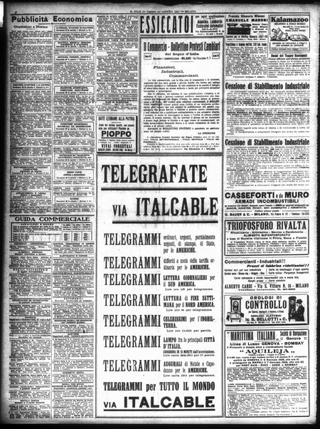 Il sole : giornale commerciale, agricolo, industriale... : organo ufficiale della Camera di commercio e industria di Milano ...