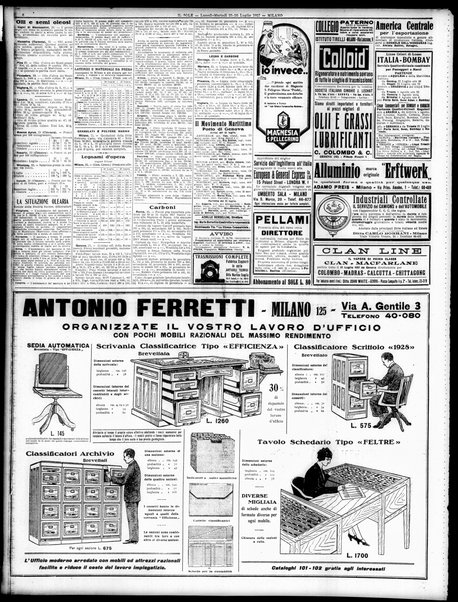 Il sole : giornale commerciale, agricolo, industriale... : organo ufficiale della Camera di commercio e industria di Milano ...