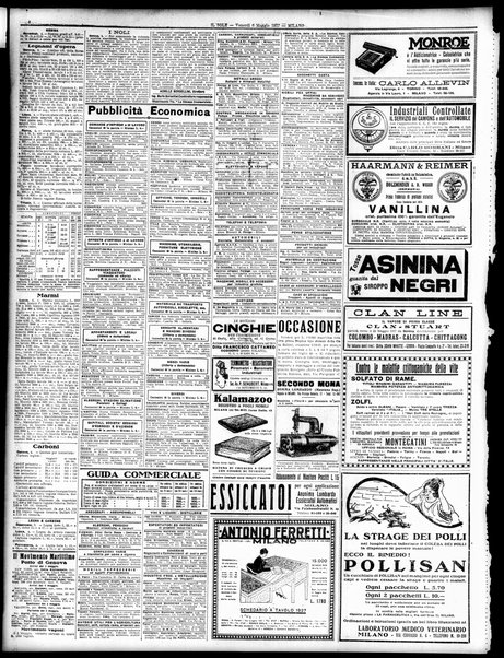 Il sole : giornale commerciale, agricolo, industriale... : organo ufficiale della Camera di commercio e industria di Milano ...