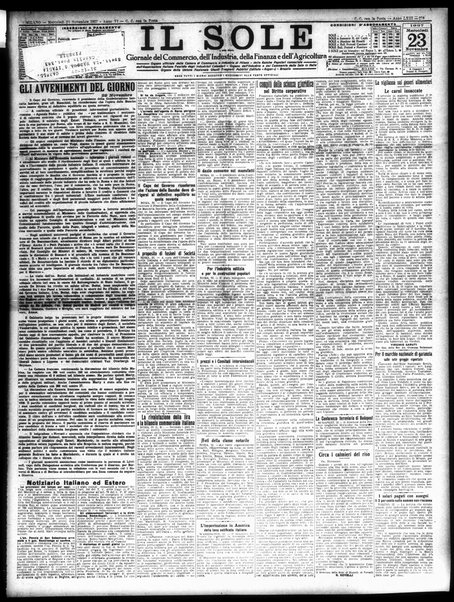 Il sole : giornale commerciale, agricolo, industriale... : organo ufficiale della Camera di commercio e industria di Milano ...