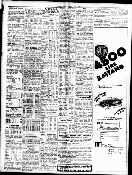 Il sole : giornale commerciale, agricolo, industriale... : organo ufficiale della Camera di commercio e industria di Milano ...