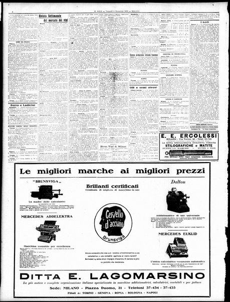 Il sole : giornale commerciale, agricolo, industriale... : organo ufficiale della Camera di commercio e industria di Milano ...