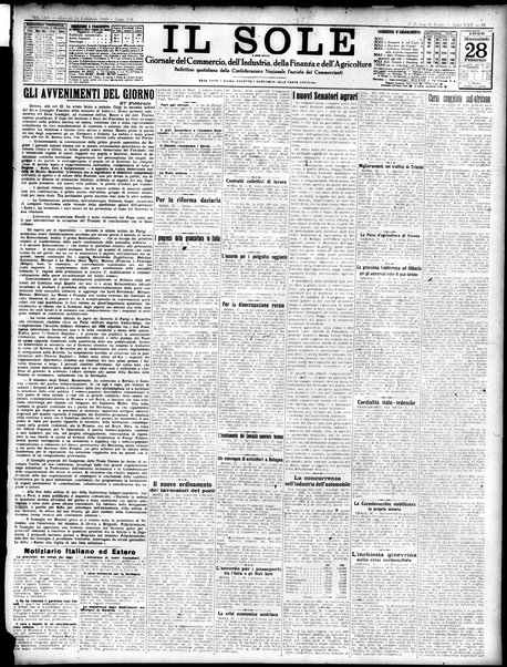 Il sole : giornale commerciale, agricolo, industriale... : organo ufficiale della Camera di commercio e industria di Milano ...