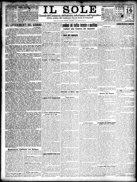 Il sole : giornale commerciale, agricolo, industriale... : organo ufficiale della Camera di commercio e industria di Milano ...