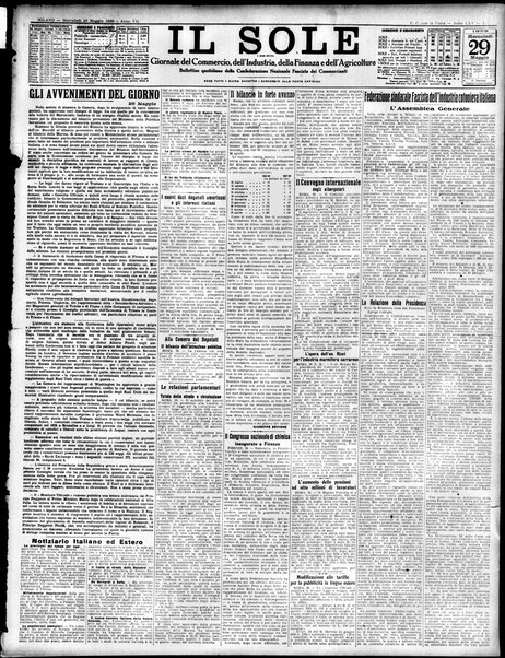 Il sole : giornale commerciale, agricolo, industriale... : organo ufficiale della Camera di commercio e industria di Milano ...