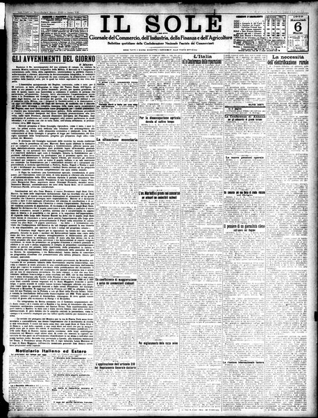 Il sole : giornale commerciale, agricolo, industriale... : organo ufficiale della Camera di commercio e industria di Milano ...