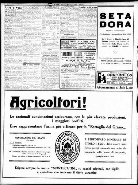 Il sole : giornale commerciale, agricolo, industriale... : organo ufficiale della Camera di commercio e industria di Milano ...