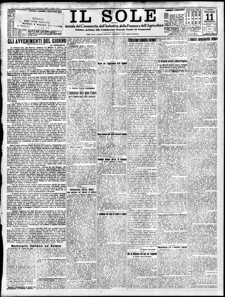 Il sole : giornale commerciale, agricolo, industriale... : organo ufficiale della Camera di commercio e industria di Milano ...