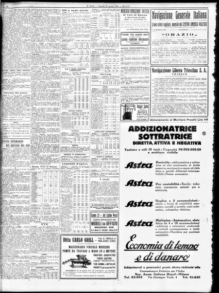 Il sole : giornale commerciale, agricolo, industriale... : organo ufficiale della Camera di commercio e industria di Milano ...