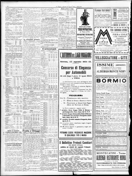 Il sole : giornale commerciale, agricolo, industriale... : organo ufficiale della Camera di commercio e industria di Milano ...