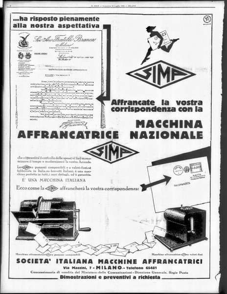 Il sole : giornale commerciale, agricolo, industriale... : organo ufficiale della Camera di commercio e industria di Milano ...