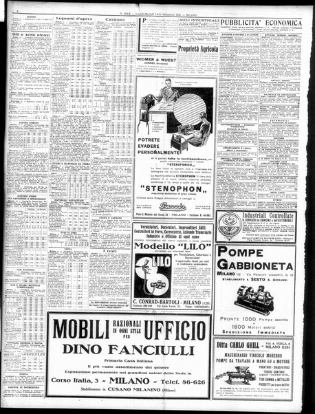 Il sole : giornale commerciale, agricolo, industriale... : organo ufficiale della Camera di commercio e industria di Milano ...