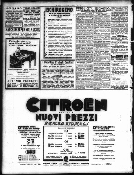 Il sole : giornale commerciale, agricolo, industriale... : organo ufficiale della Camera di commercio e industria di Milano ...