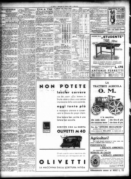 Il sole : giornale commerciale, agricolo, industriale... : organo ufficiale della Camera di commercio e industria di Milano ...