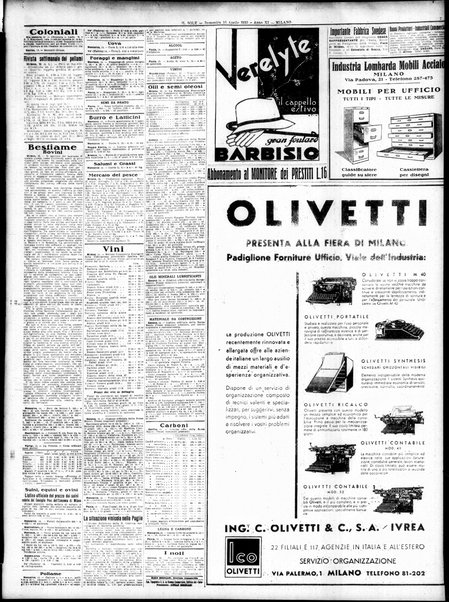 Il sole : giornale commerciale, agricolo, industriale... : organo ufficiale della Camera di commercio e industria di Milano ...