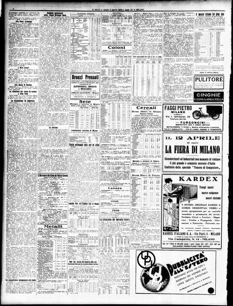 Il sole : giornale commerciale, agricolo, industriale... : organo ufficiale della Camera di commercio e industria di Milano ...