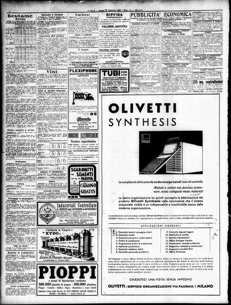 Il sole : giornale commerciale, agricolo, industriale... : organo ufficiale della Camera di commercio e industria di Milano ...