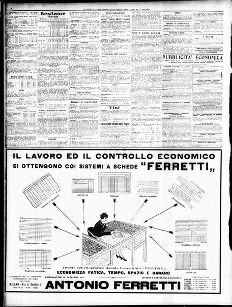 Il sole : giornale commerciale, agricolo, industriale... : organo ufficiale della Camera di commercio e industria di Milano ...