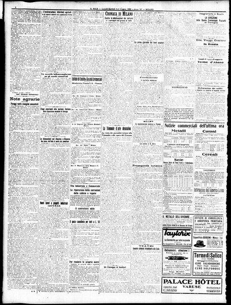 Il sole : giornale commerciale, agricolo, industriale... : organo ufficiale della Camera di commercio e industria di Milano ...