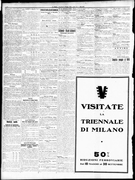 Il sole : giornale commerciale, agricolo, industriale... : organo ufficiale della Camera di commercio e industria di Milano ...